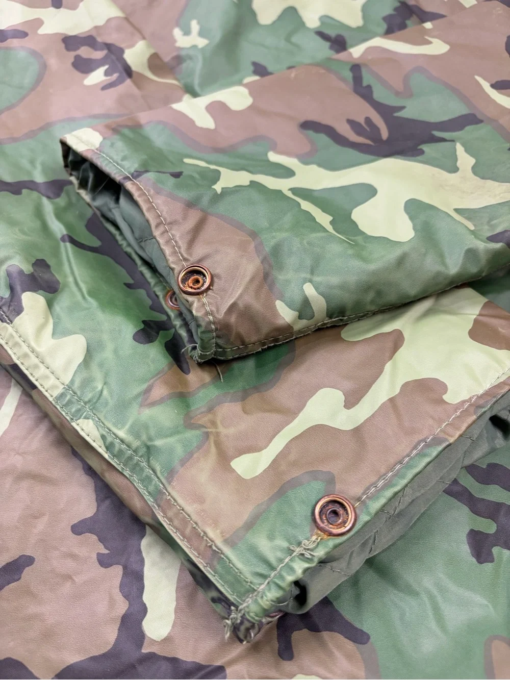 Vintage America’s Cup Camo Rain Jacket XL Hooded Utility Gorpcore Outdoor Coat